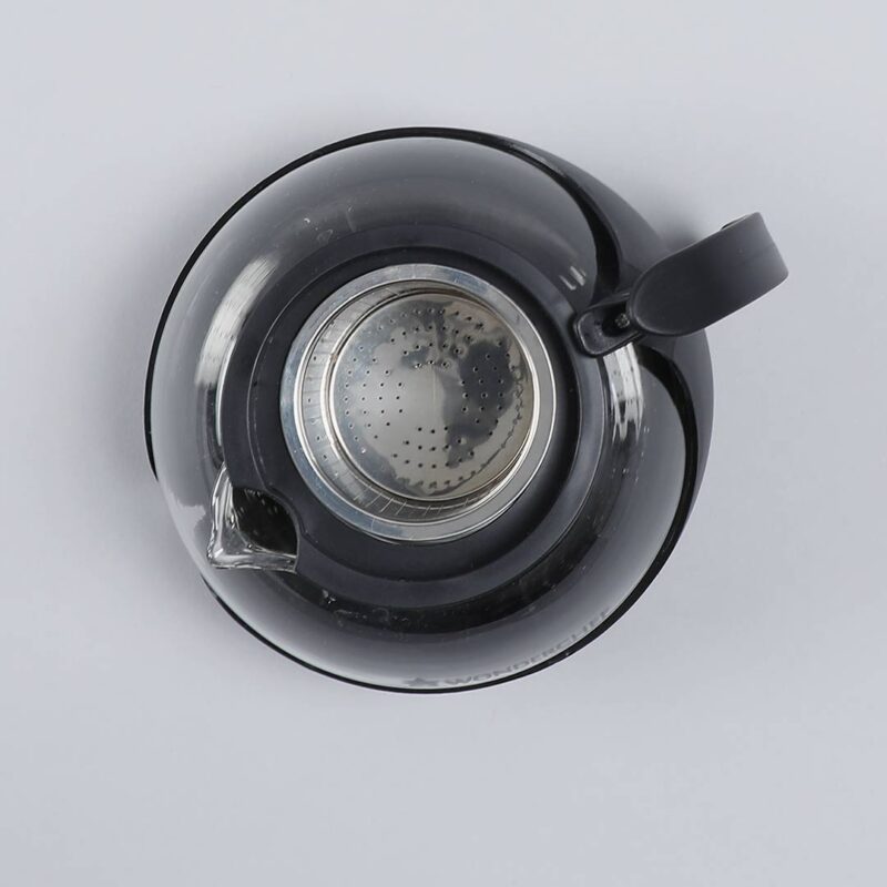 Piccolo Glass Tea Infuser with Plunger, 750ml, Black, Stainless Steel Mesh Filter - Image 10