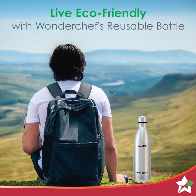Aqua-Bot, 750ml, Double Wall Stainless Steel Vacuum Insulated Hot and Cold Flask, Spill & Leak Proof, Silver, 2 Years Warranty - Image 5