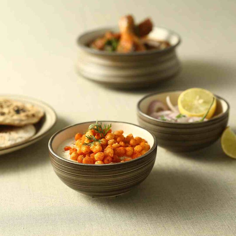 Teramo Brown Veg Bowl set of 4 - Image 3