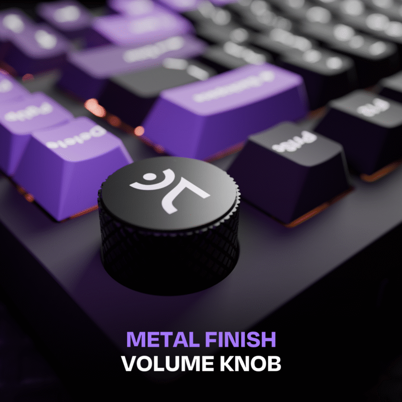 Swarm Black Purple Wireless Gaming Keyboard - Image 15