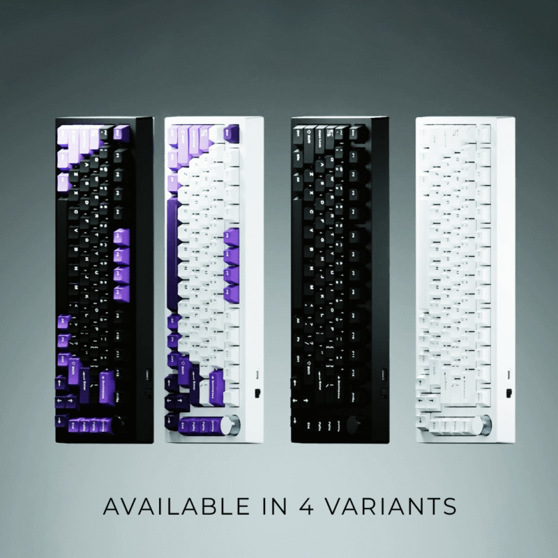 Swarm Black Purple Wireless Gaming Keyboard - Image 12