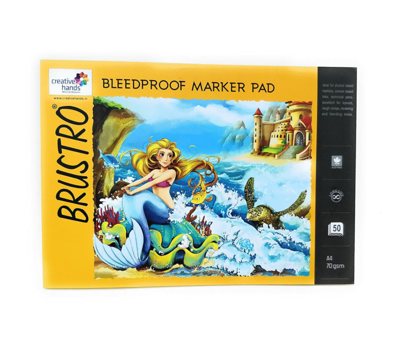 Brustro Bleedproof Marker Pad 70 GSM A4 ( Contains 50 Sheets ) - Image 3