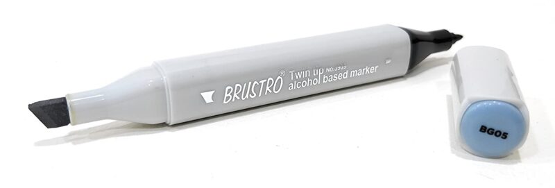 Brustro Twin Tip Alcohol Based Marker Blue Grey 5 - Image 2