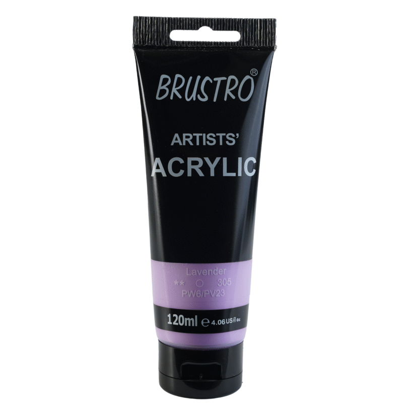 BRUSTRO Artists Acrylic 120ml Lavender (Pastel Tone) - Image 3