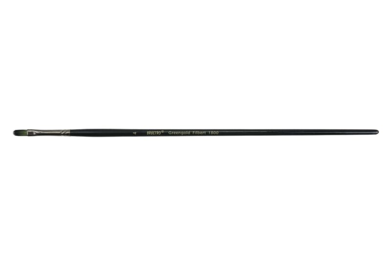 Brustro Artists Greengold Acrylic Brush Filbert Series 1800 - Size - 4