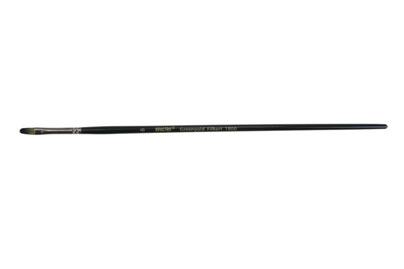 Brustro Artists Greengold Acrylic Brush Filbert Series 1800 - Size - 6 - Image 2