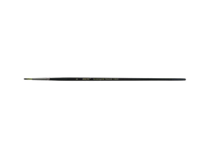 Brustro Artists Greengold Acrylic Brush Round Series 1800 - Size - 8 - Image 2