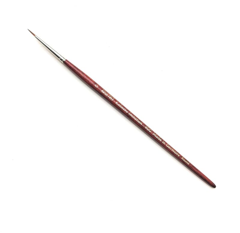Brustro Kolinsky Imitation watercolour Round Brush Size 0 - Image 2