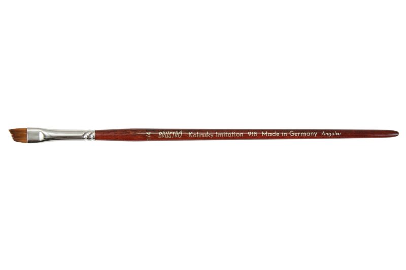 Brustro Kolinsky Imitation Watercolour Angular Brush Size 1/4" - Image 2