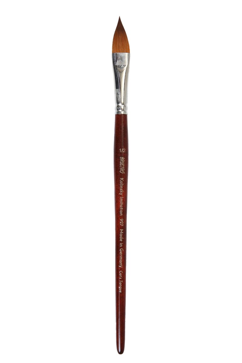 Brustro Kolinsky Imitation Watercolour Cat's Tongue Brush Size 1/2" Inch