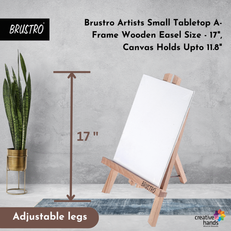 Brustro Artists' Tabletop A-Frame Wooden Easel 17 - Image 2