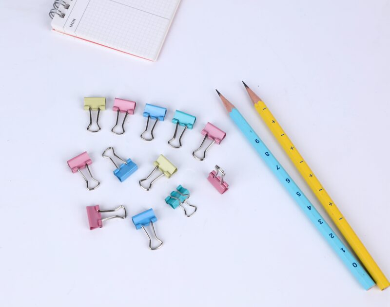 BRUSTRO Assorted Clip Box | Includes 120 Paper Clips-28mm & 56 Binder Clips (25mm- 6 pcs| 19mm- 15 pcs| 15mm- 35pcs) | Home, Office, Stationery use, Ideal for Students and Adults, Reusable, Flexible - Image 13