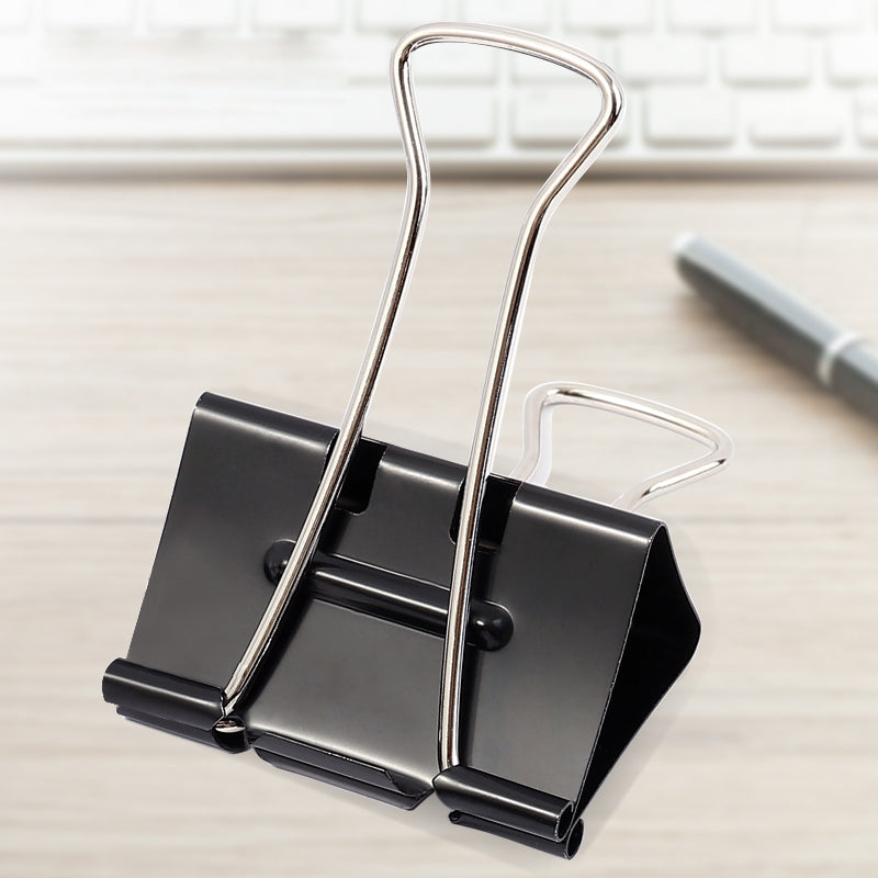 BRUSTRO Assorted Clip Box | Includes 120 Paper Clips-28mm & 56 Binder Clips (25mm- 6 pcs| 19mm- 15 pcs| 15mm- 35pcs) | Home, Office, Stationery use, Ideal for Students and Adults, Reusable, Flexible - Image 12