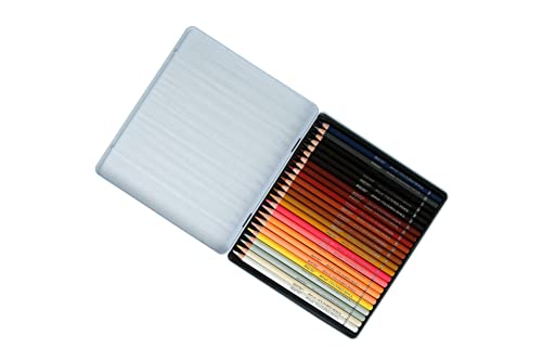 BRUSTRO Artists' Coloured Pencils Skin Tone Set of 24 with Drawing & Sketching Wiro Pad A4-160GSM (30 Sheets) - Image 3