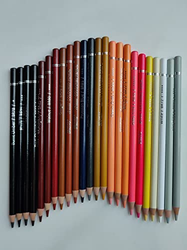 BRUSTRO Artists' Coloured Pencils Skin Tone Set of 24 with Drawing & Sketching Wiro Pad A4-160GSM (30 Sheets) - Image 4