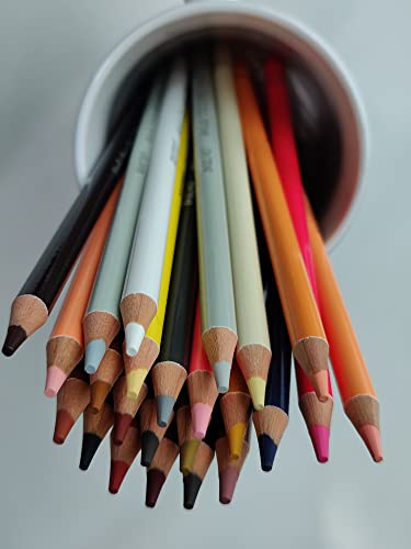 BRUSTRO Artists' Coloured Pencils Skin Tone Set of 24 with Drawing & Sketching Wiro Pad A4-160GSM (30 Sheets) - Image 5
