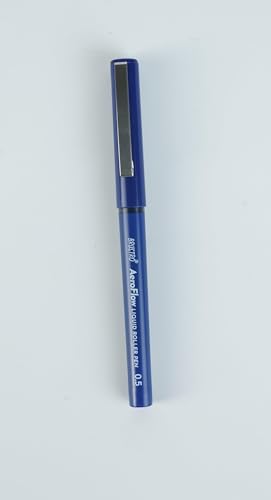 BRUSTRO AeroFlow Liquid Ink Rollerball Pens 0.5 Micro Tip Pack of 12 (Vibrant Blue ink) - Image 2