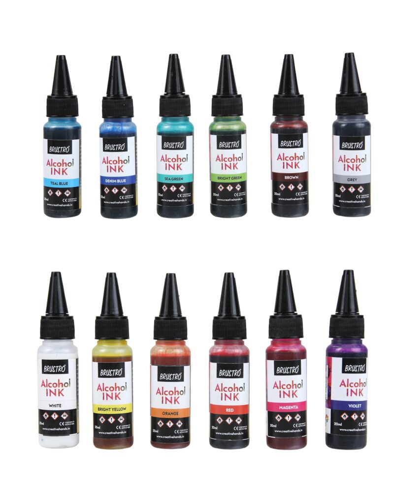 Brustro Alcohol Ink Set of 12 (20ml Each) - Image 4
