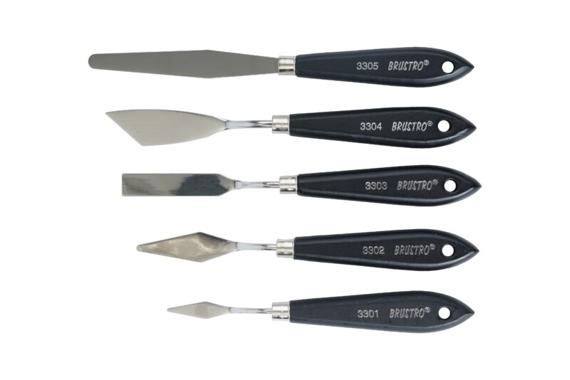 BRUSTRO Artists ’ Palette Knives (Set of 5) - Image 7