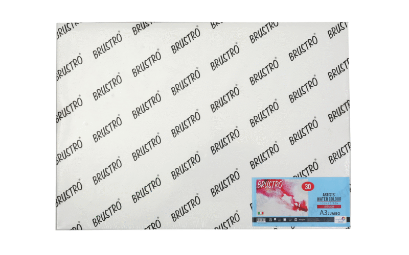 Brustro Artists' WC 100% Cotton Rough 300gsm Jumbo - A3 (30 Sheets) - Image 5