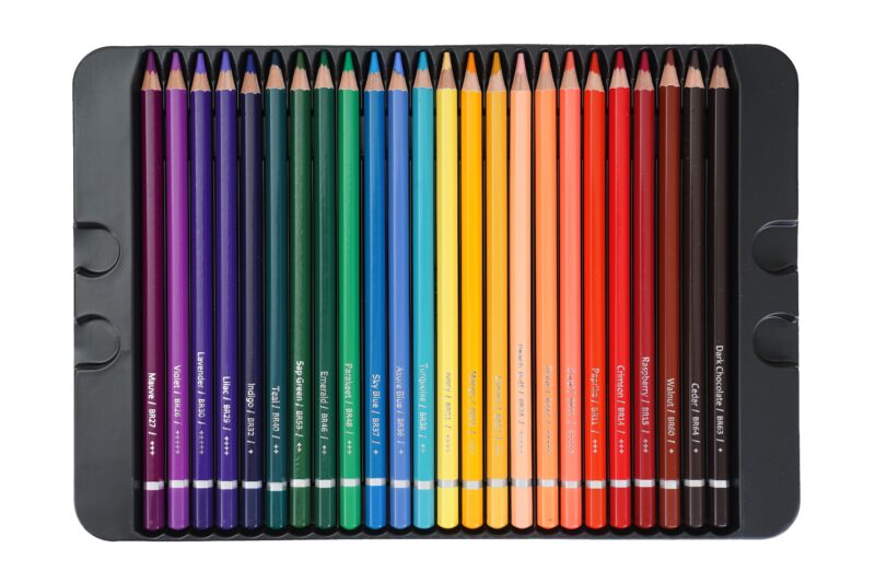 BRUSTRO Artists Watercolour Pencil Set of 72 in Elegant tin Box - Image 9