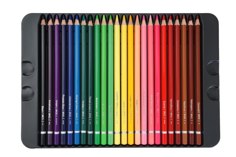 BRUSTRO Artists Watercolour Pencil Set of 72 in Elegant tin Box - Image 8