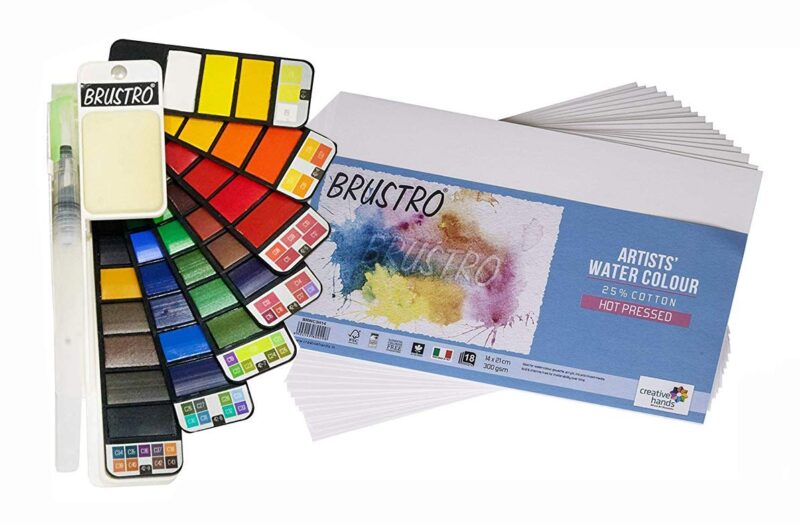 Brustro Artists ’ Watercolour Pan (Set of 42) with its Paper, 14 X 21 cm. - Image 9