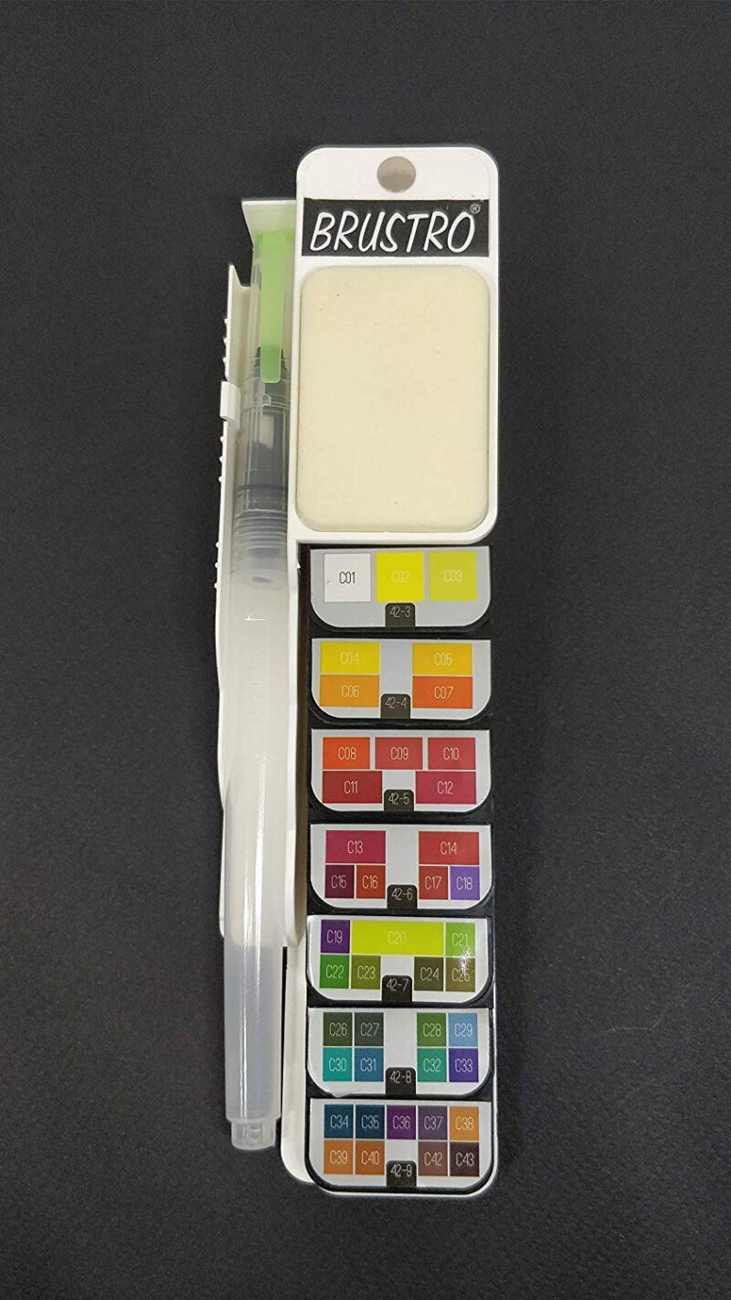 Brustro Artists ’ Watercolour Pan (Set of 42) with its Paper, 14 X 21 cm. - Image 2