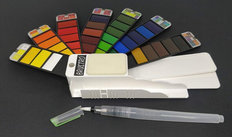 Brustro Artists ’ Watercolour Pan (Set of 42) with its Paper, 14 X 21 cm. - Image 4