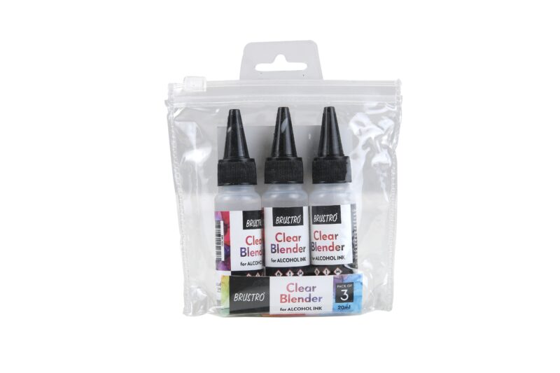 Brustro Alcohol Ink Clear Blender Pack of 3 (20ml Each)