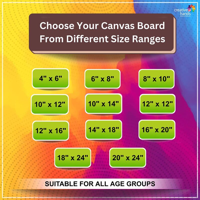 Brustro Canvas Board Medium Grain 6"X8" (Pack of 8) - Image 3