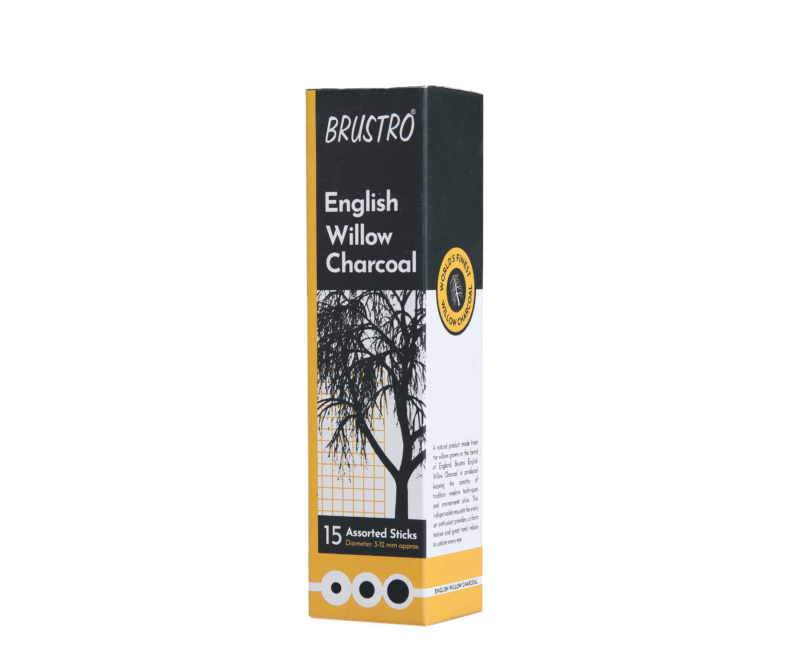 Brustro English Willow Charcoal Assorted (15 Sticks) - Image 3