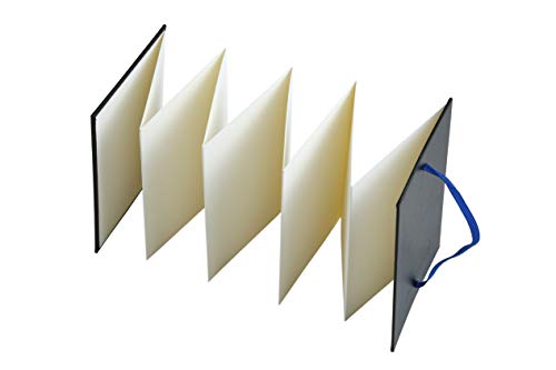 Brustro Artists Fanfold Watercolour Book 100% Cotton Mouldmade 300 GSM Cold Pressed 10.5x15cm.(9 Folds/18 Sides) - Image 4