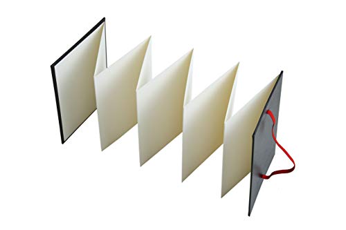 Brustro Artists Fanfold Watercolour Book 100% Cotton Mouldmade 300 GSM Hot Pressed 10.5x15cm.(9 Folds/18 Sides) - Image 5