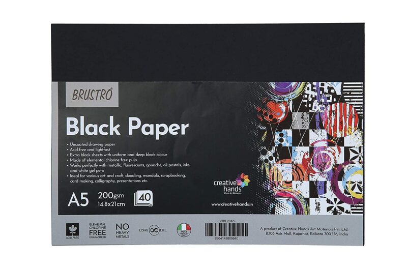BRUSTRO BRGCCBLA5 Metallic Gouache Set Matte Finish 12ml - Image 2