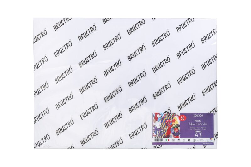 Brustro Artists Mixed Media Paper 250gsm Jumbo - A3 (50 Sheets) - Image 2