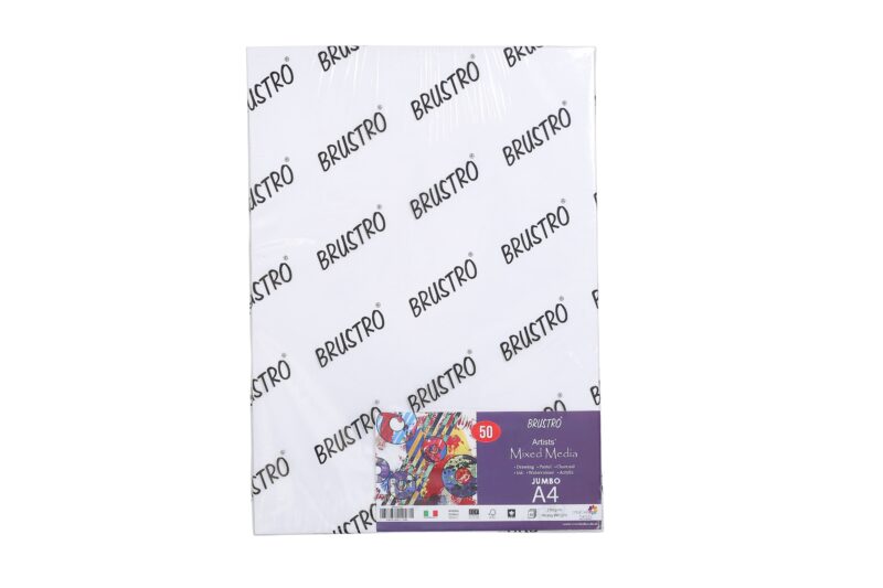 Brustro Artists Mixed Media Paper 250gsm Jumbo - A4 (50 Sheets) - Image 2