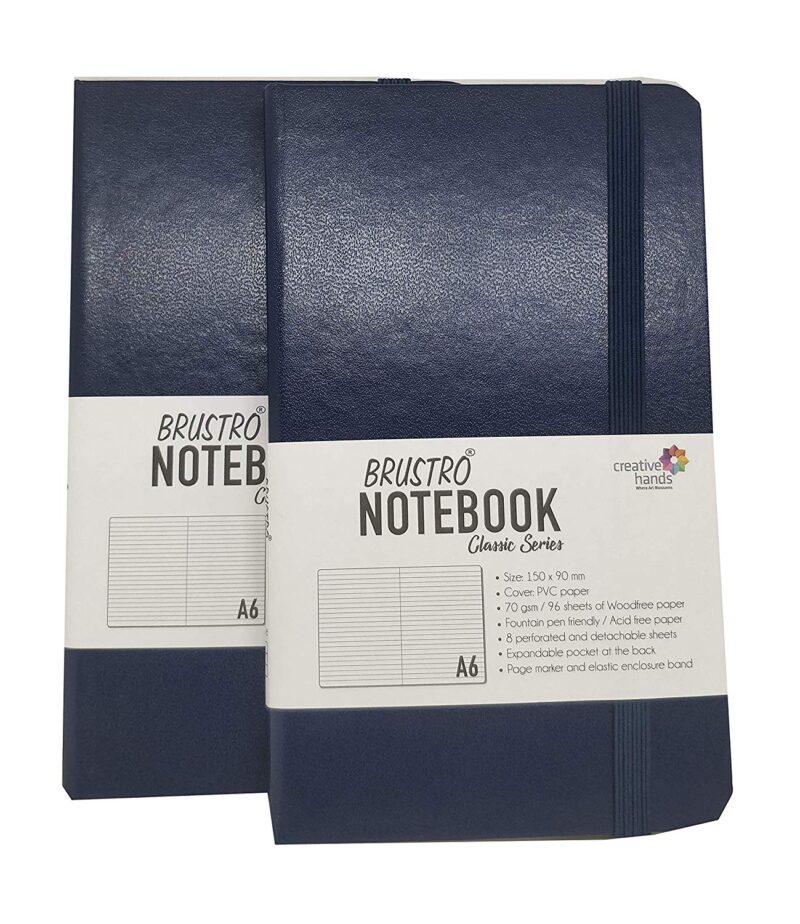 BRUSTRO NOTEBOOK CLASSIC SERIES TWIN PACK A6 - Image 6