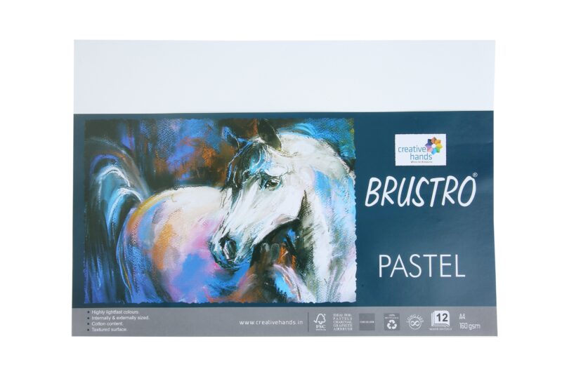 Brustro Artists Pastel Papers 160 GSM A4 White 2 Packets (Each Packet Contains 12 Sheets) - Image 2