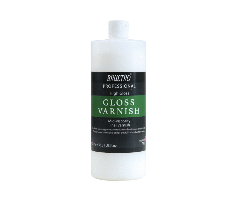 Brustro Artist's Varnish| High Gloss Finish |1000ml|Apply with Brush |Perfect Coating on Acrylic Painting,Non-yellowing,Transparent,Canvas,Paper, Artwork Protection. - Image 2