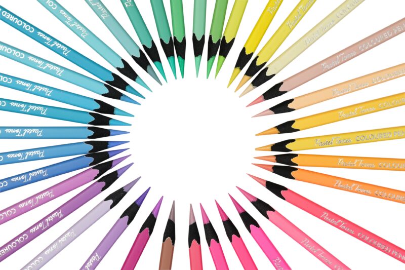 BRUSTRO Artist's  Coloured Pencils Pastel Tone Set of 36 (in elegant tin box) - Image 4