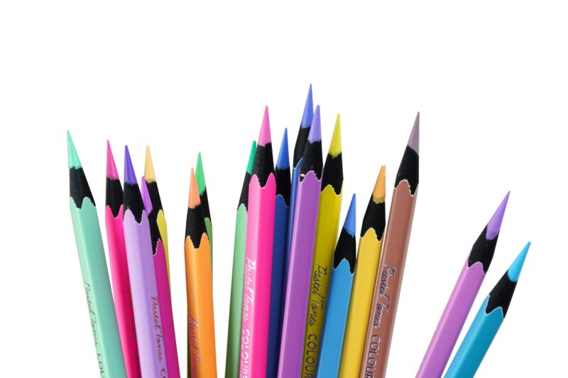 BRUSTRO Artist's  Coloured Pencils Pastel Tone Set of 36 (in elegant tin box) - Image 5
