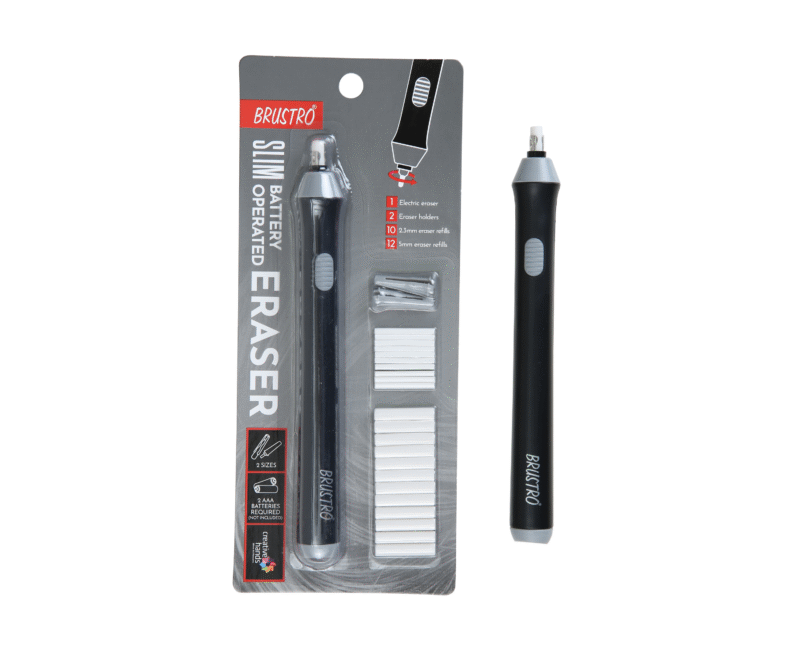 BRUSTRO Automatic Eraser | 2.3mm, 5mm| 22 Refills, 2 Eraser Holders | Ideal for Students and Adults, Drawing, Sketching, Mandala, Portrait | Battery Operated, Electric (Batteries not Included) - Image 5