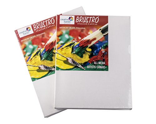 Brustro Stretched Canvas (Regular) 8"X10" (Pack Of 2) - Image 3