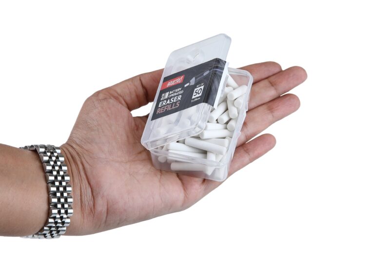 Brustro Slim Battery Operated Eraser Refills - 50 Pieces of 5x25mm - Image 2