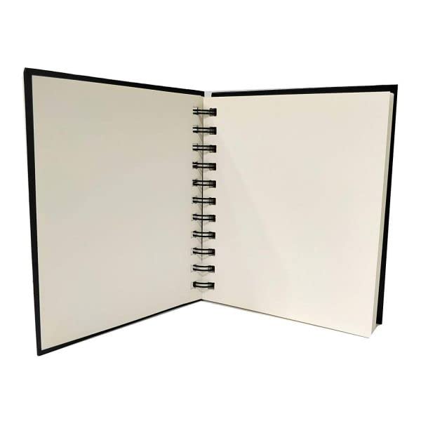 BRUSTRO Artists ’ FINEART Graphite Pencil Set of 12 (10B-2H), with Wiro Bound A5 Size Artists Sketch Book, 120 Pages, 160 GSM - Image 4