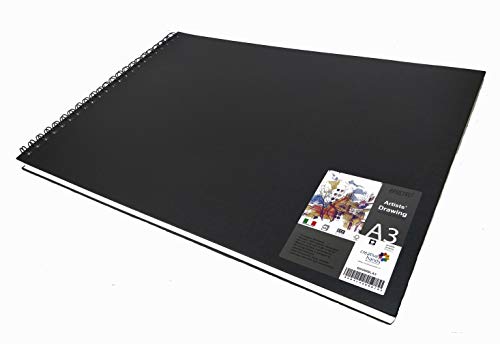 Brustro Artists Sketch Book Wiro Bound A3 Size, Landscape, 116 Pages,160 GSM (Acid Free) - Image 3