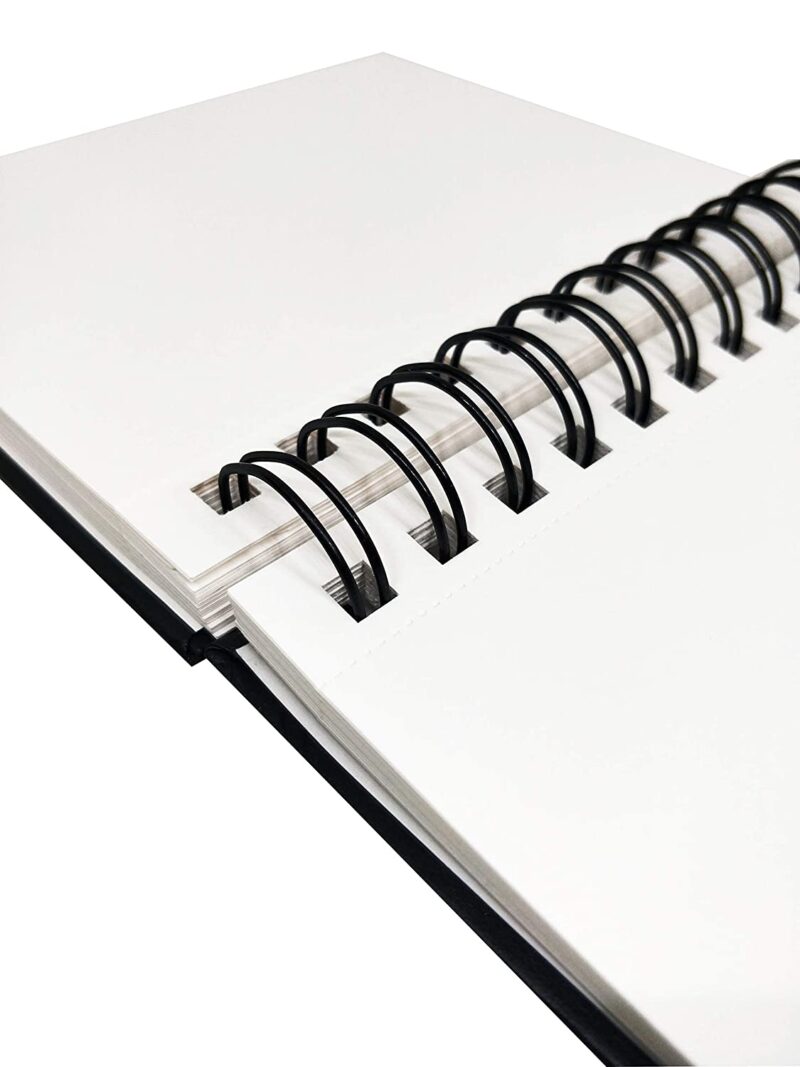 Brustro Artists Sketch Book Wiro Bound A4 Size, Landscape, 116 Pages, 160 GSM (Acid Free) - Image 2