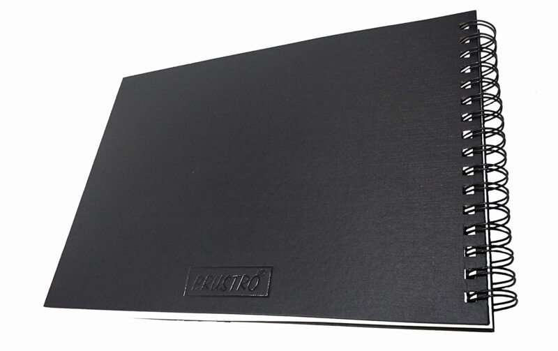 Brustro Artists Sketch Book Wiro Bound A4 Size, Landscape, 116 Pages, 160 GSM (Acid Free) - Image 3