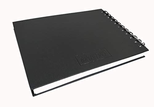 Brustro Artists Sketch Book Wiro Bound A5 Size, Landscape, 116 Pages,160 GSM (Acid Free) - Image 2